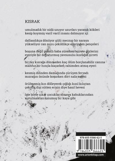 Vurulan Atların Neşesiyle - Arka Kapak