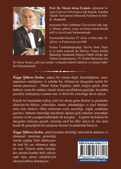 Kayıp Yılların Şarkısı - Arka Kapak