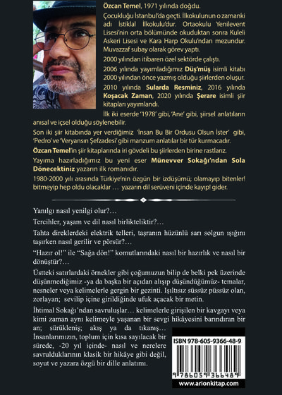 Münevver Sokağı'ndan Sola Dönecektiniz - Arka Kapak