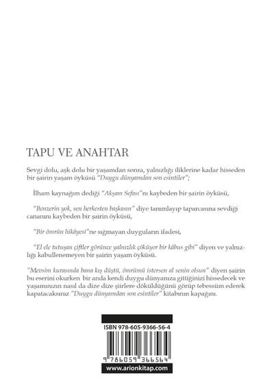Tapu ve Anahtar - Arka Kapak